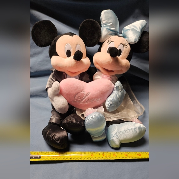Disney Other - Mickey and Minnie Mouse Bride and Groom Plush